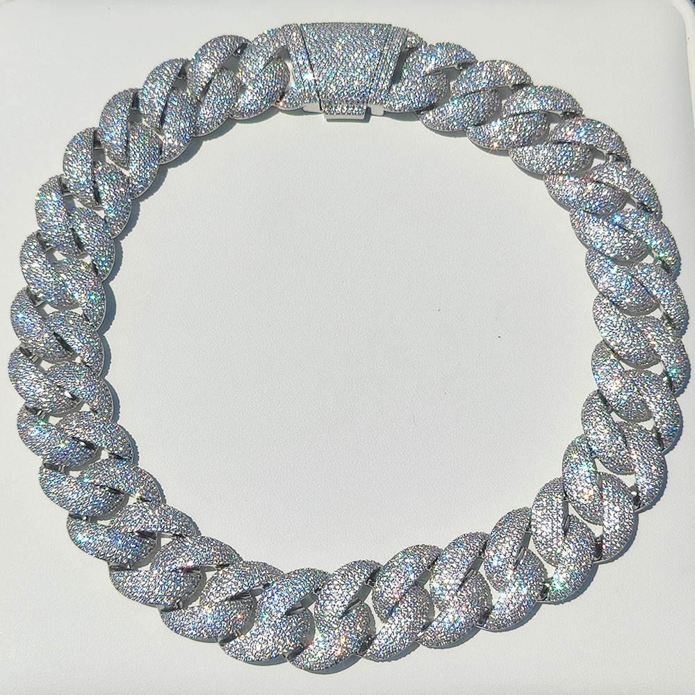 Cuban Link Chain 12Mm - Dây chuyền kiểu Cuba đính kim