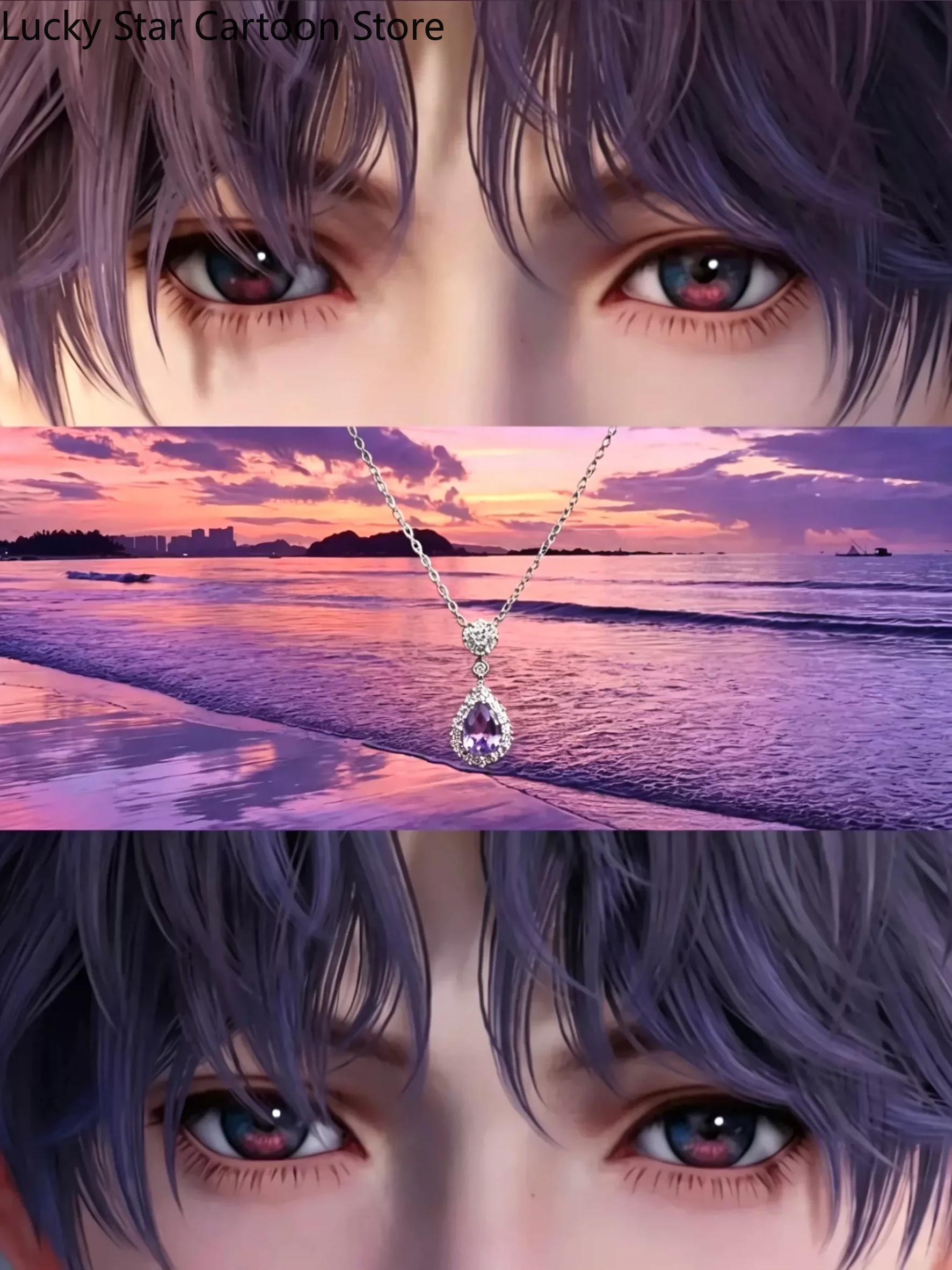 Anime Pendant Necklace - Rafayel Game Love and Deepspace Anime
