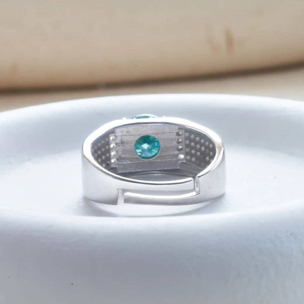 1 carat natural blue color moi - đánh giá và giá Moissanite Engagement Ring 1 Carat