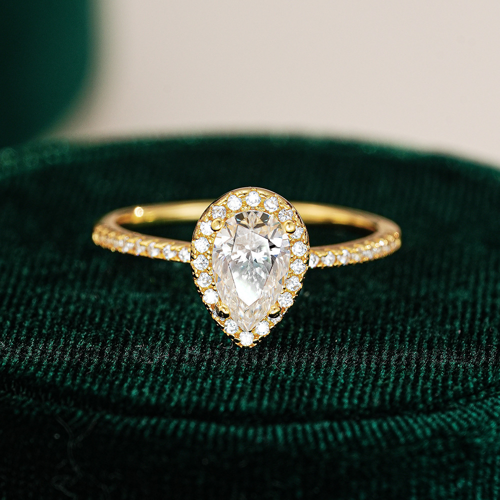 KyanGem Real 18K Gold Moissani - đánh giá và giá Moissanite Engagement Ring 1 Carat