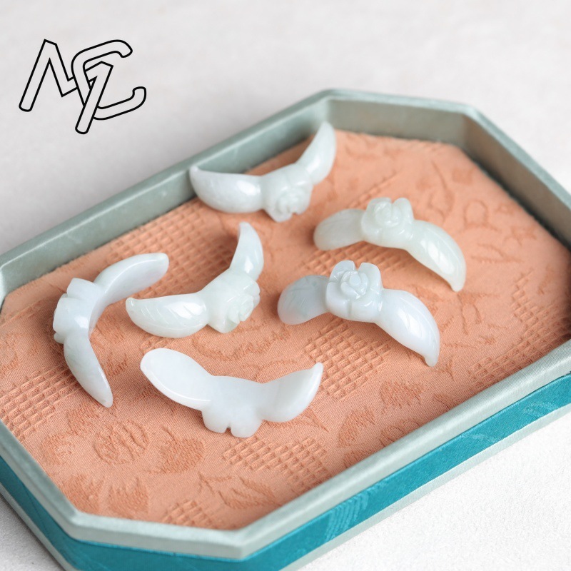 2PC Natural White Jadeite Jade - đánh giá và giá Earrings