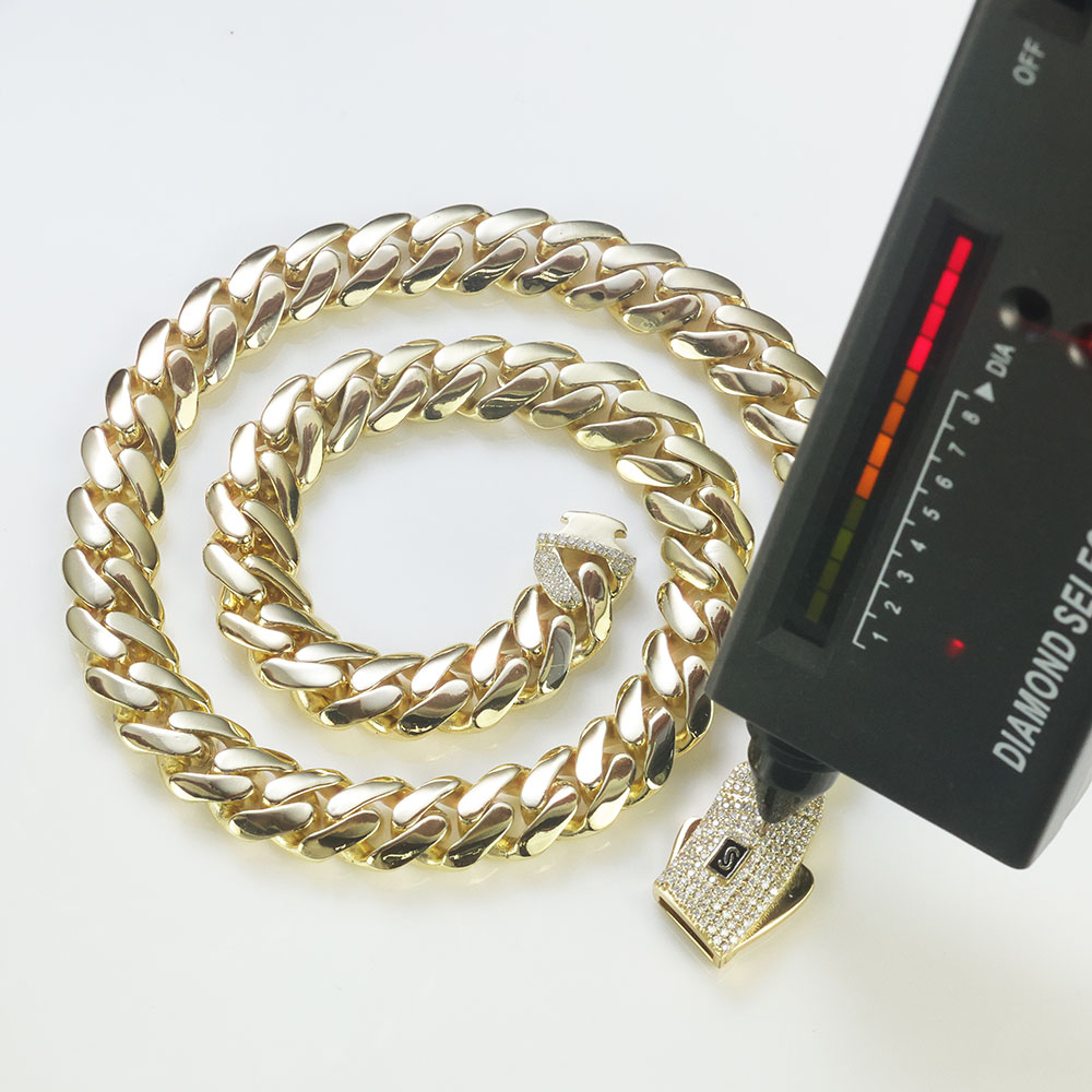 ESKEEM New 925 Silver Monaco C - đánh giá và giá Cuban Link Chain 12Mm