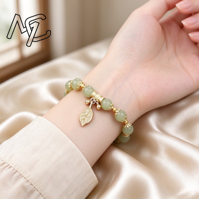 Chinese Style Gold Leaf Jade B - đánh giá và giá Bracelets