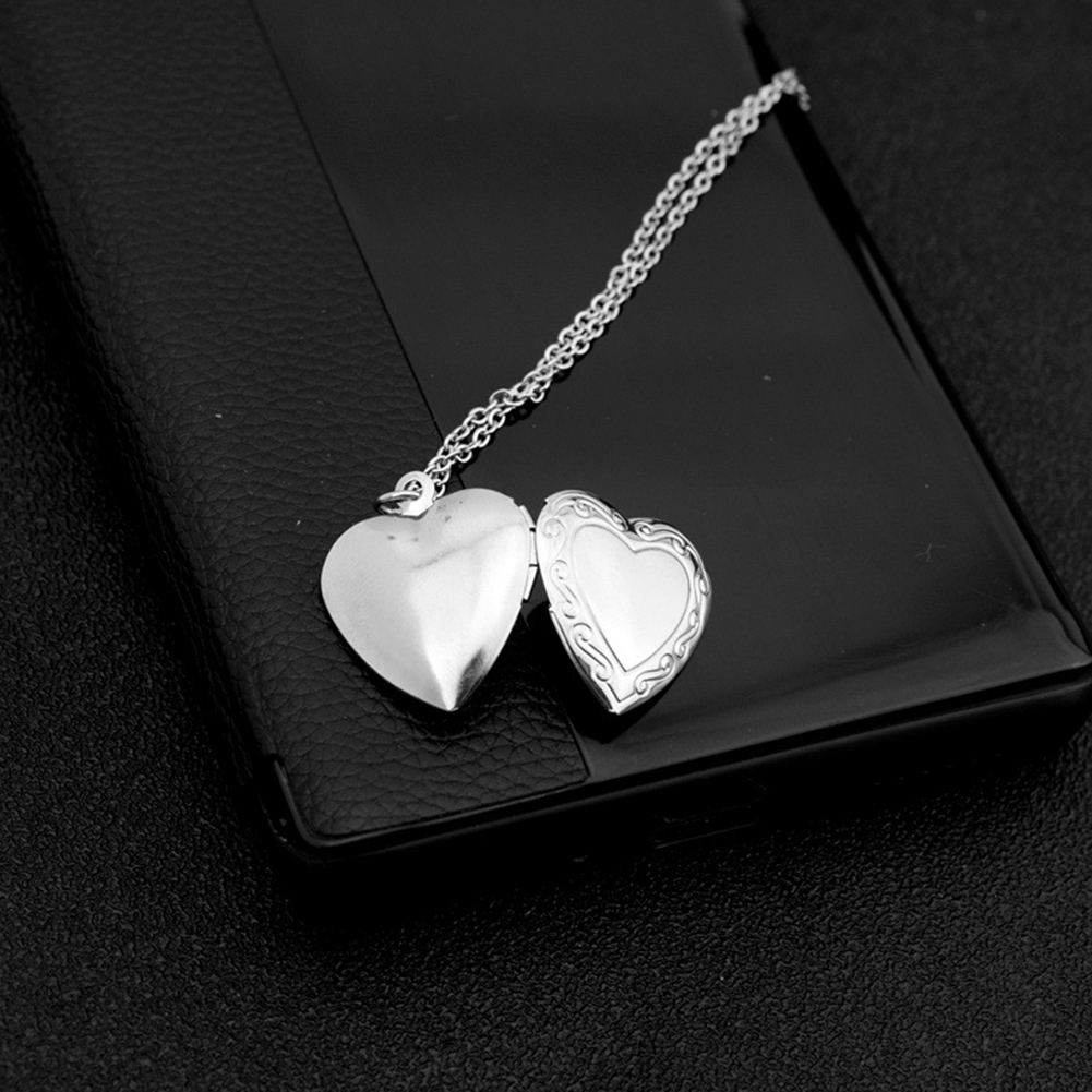 1 Hình Trái Tim Khung Ảnh Mặt  - đánh giá và giá Heart Locket Necklace Photo