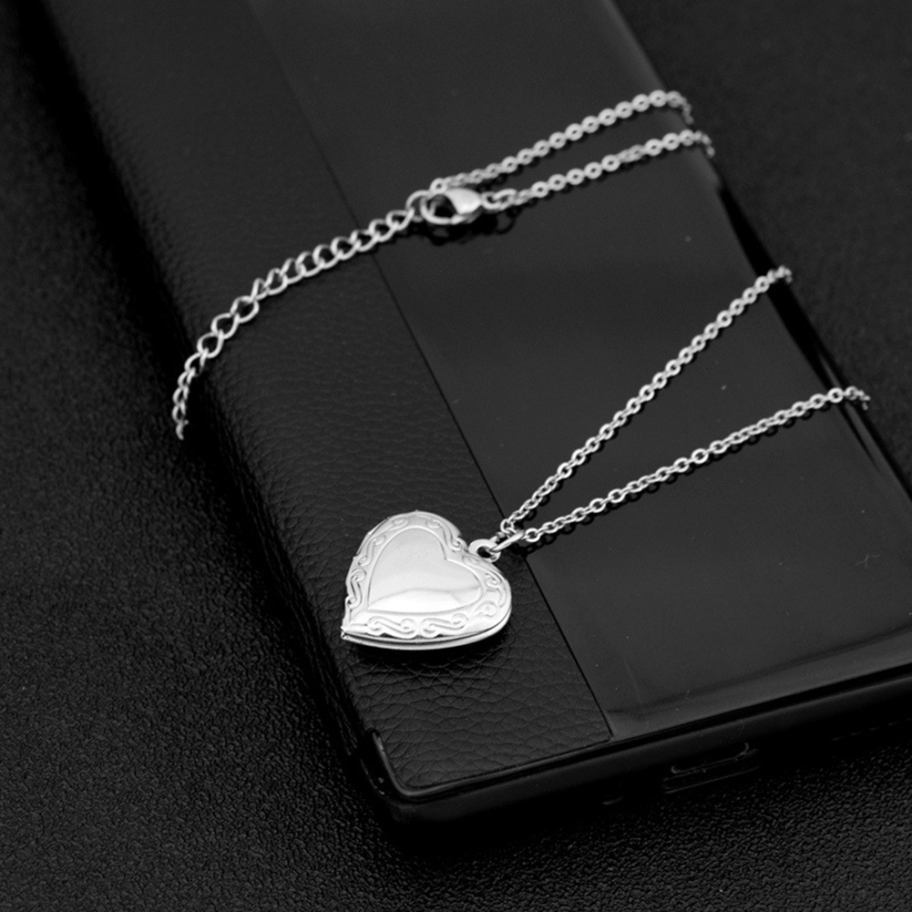 1 Hình Trái Tim Khung Ảnh Mặt  - đánh giá và giá Heart Locket Necklace Photo