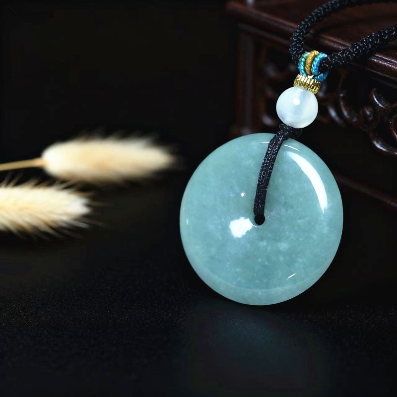 New Real Natural Jade Donut Pi - đánh giá và giá Necklaces