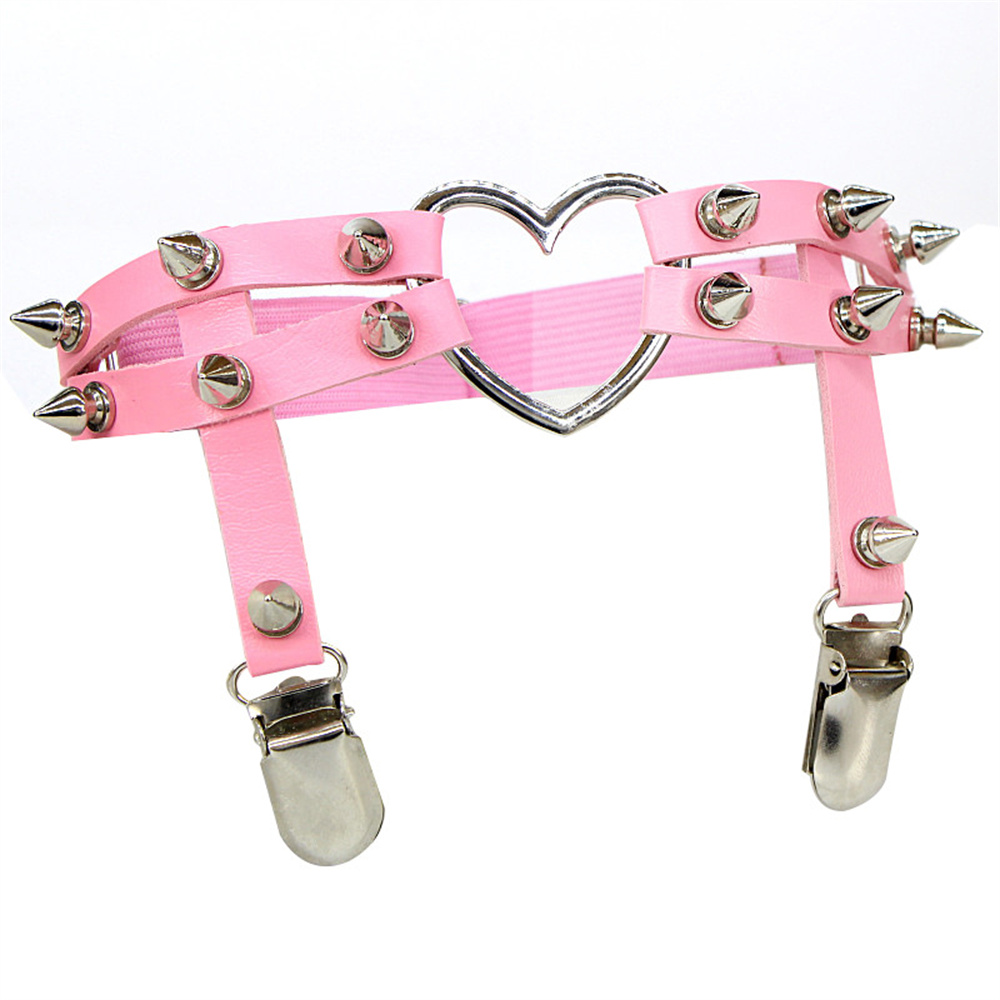 1Pcs Women Punk Goth Heart PU  - đánh giá và giá Body Jewelry