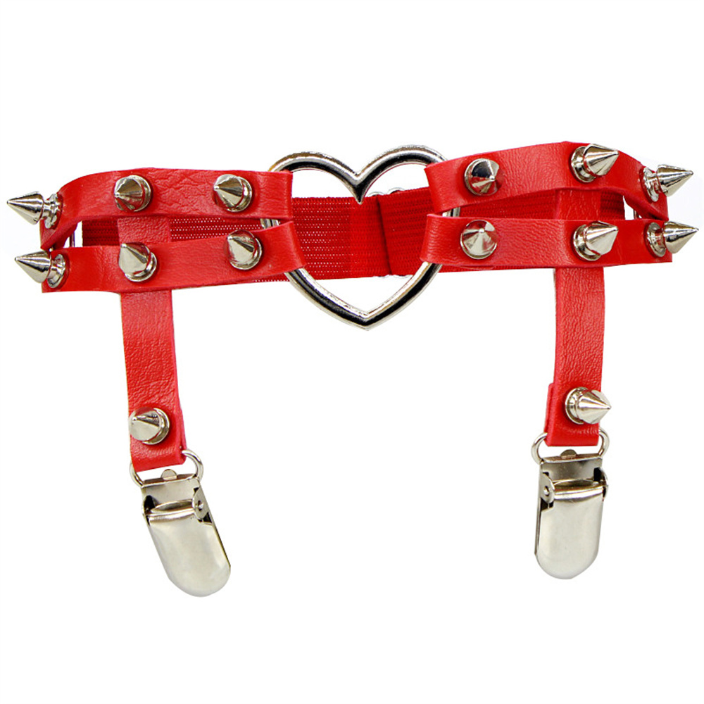 1Pcs Women Punk Goth Heart PU  - đánh giá và giá Body Jewelry