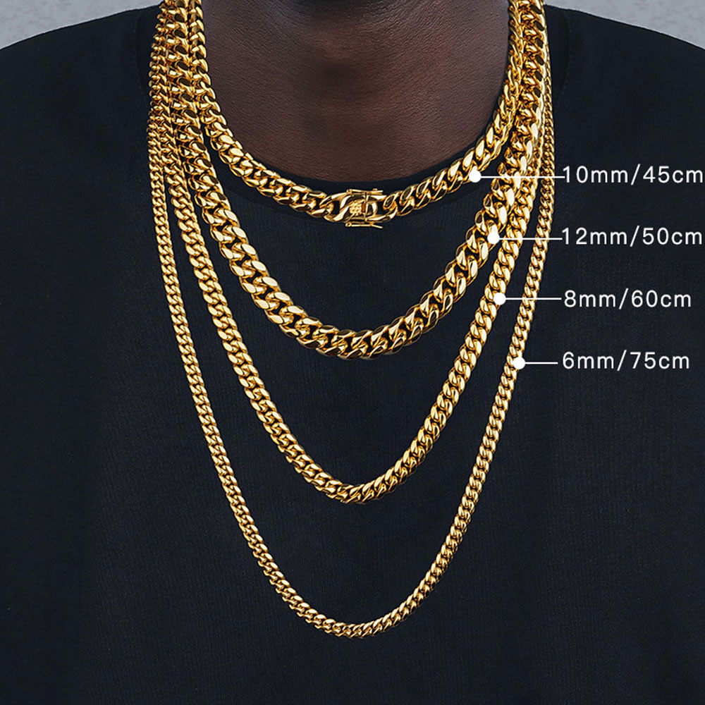 Dây chuyền kiểu Cuba, mắt xích - đánh giá và giá Cuban Link Chain 12Mm