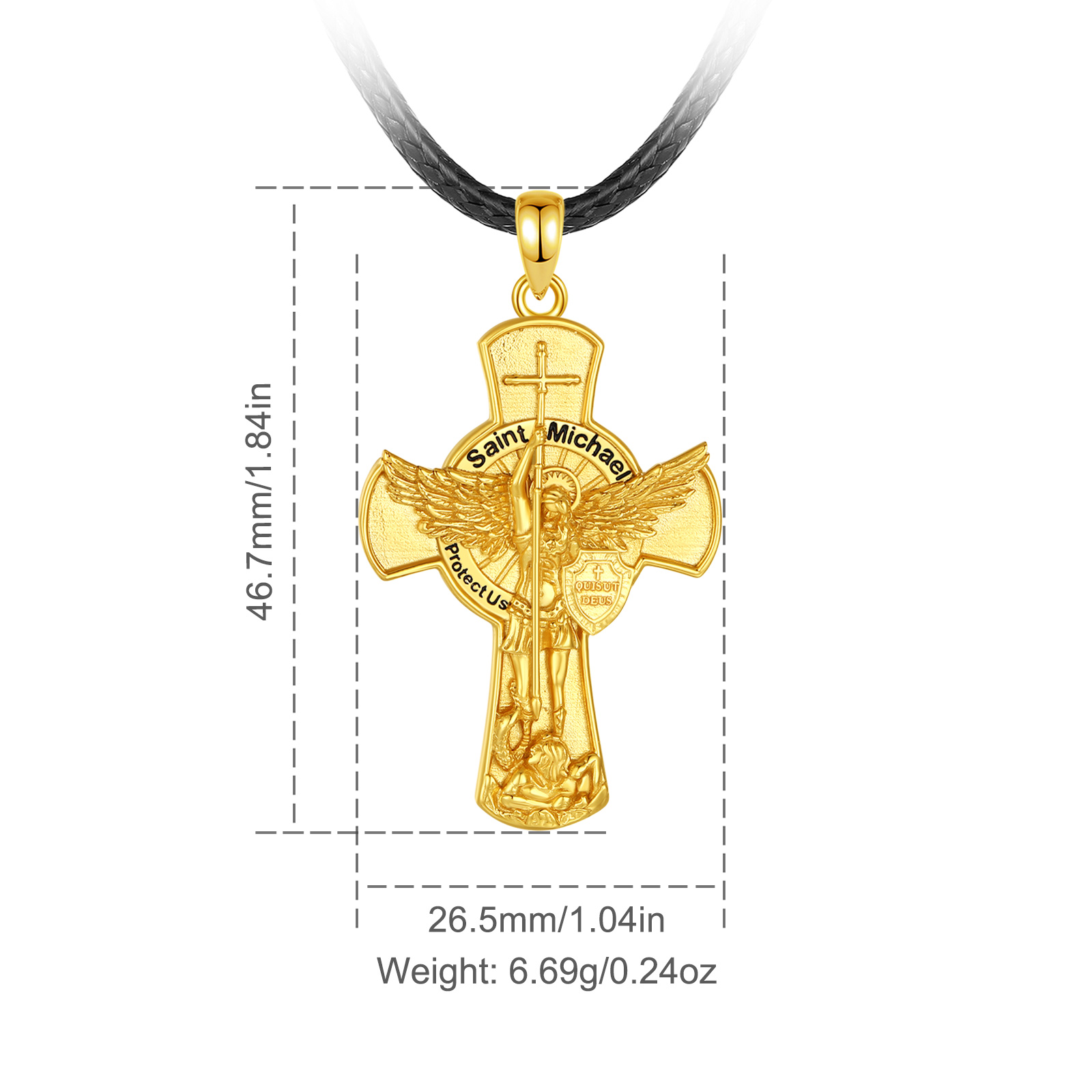 Eudora St.Michael Archangel Ne - đánh giá và giá 925 Sterling Silver Chain Necklace Men