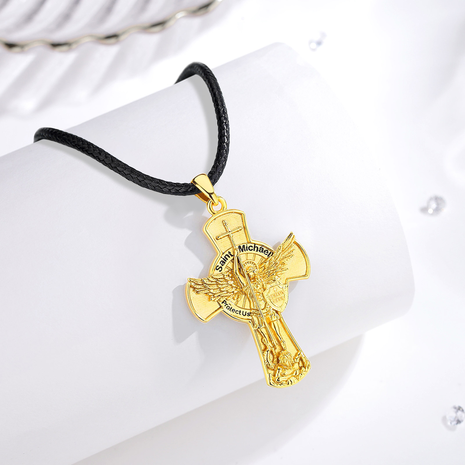 Eudora St.Michael Archangel Ne - đánh giá và giá 925 Sterling Silver Chain Necklace Men