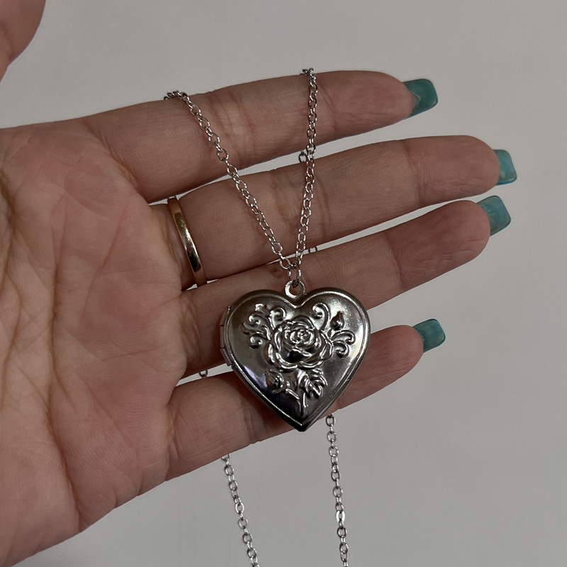 Heart Photo Frame Pendant Neck - đánh giá và giá Heart Locket Necklace Photo